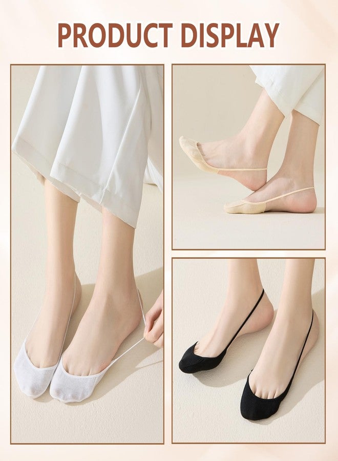 PASDUCHAS 8 Pairs Socks for High Heels, Ultra Low No Show Non Slip Slingback Toe Socks - Image 4